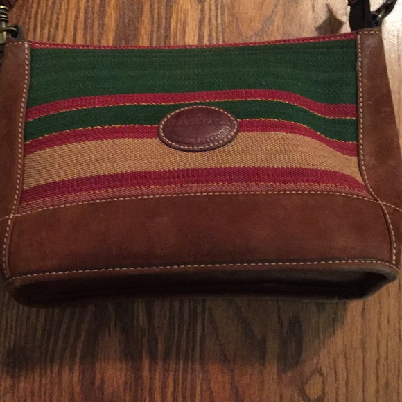 Cedeno Sturdy Leather and Tapestry Crossbody Bag - Picture 2 of 13
